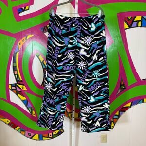 Fancy Girls, Colorful Love Print Bottoms Fluffy Fleece. Size XL. Good used cond!